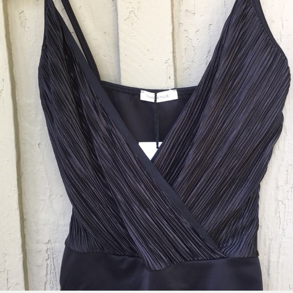 new. sexy black pleated bodysuit - Picture 3 of 6